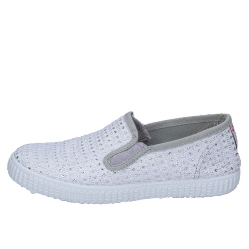 scarpe bambina profumate CIENTA 28 EU slip on bianco argento tessuto  BX350-28 | eBay