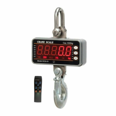 1000KG 2000LBS Aluminum Digital Crane Scale heavy Duty Hanging Scale with Remote