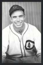 TEX CARLETON Real Photo Postcard RPPC 1935-36 Chicago Cubs George Burke