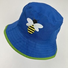 Bee Toddler Bucket Cap Hat Fitted One Size Blue