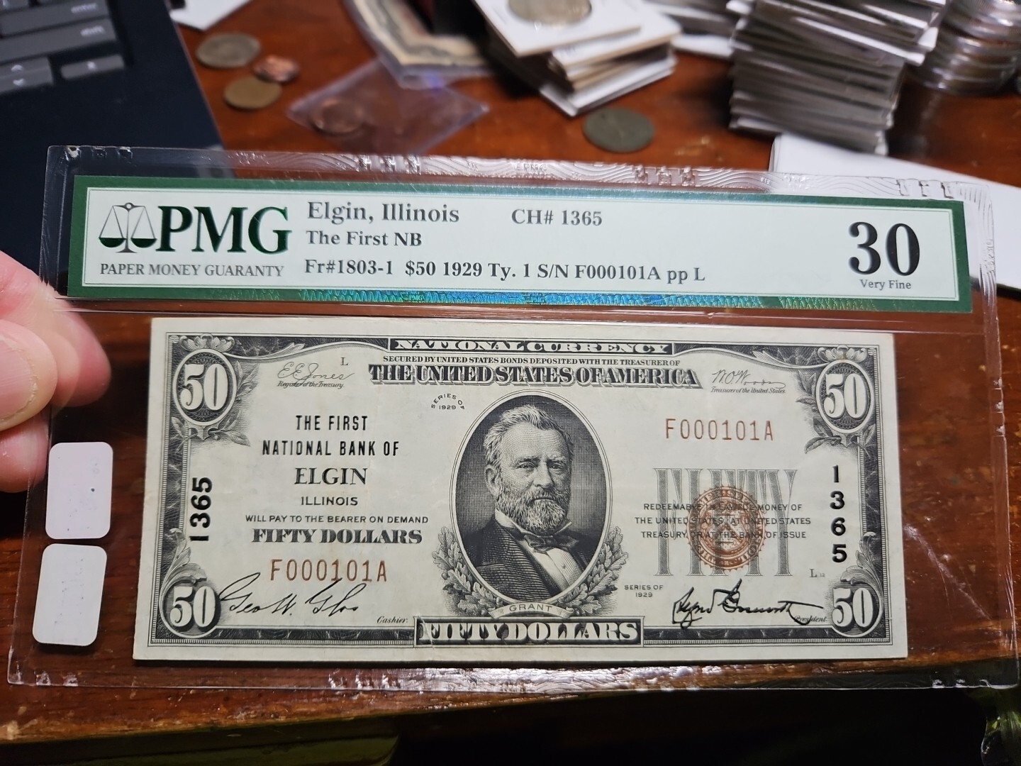 1929 50 THE FIRST NATIONAL BANK OF ELGIN, IL NATIONAL CURRENCY CH