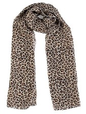 JOBLOT Wholesale Lot X10 Chiffon Scarves Leopard Print Multicoloured Designs