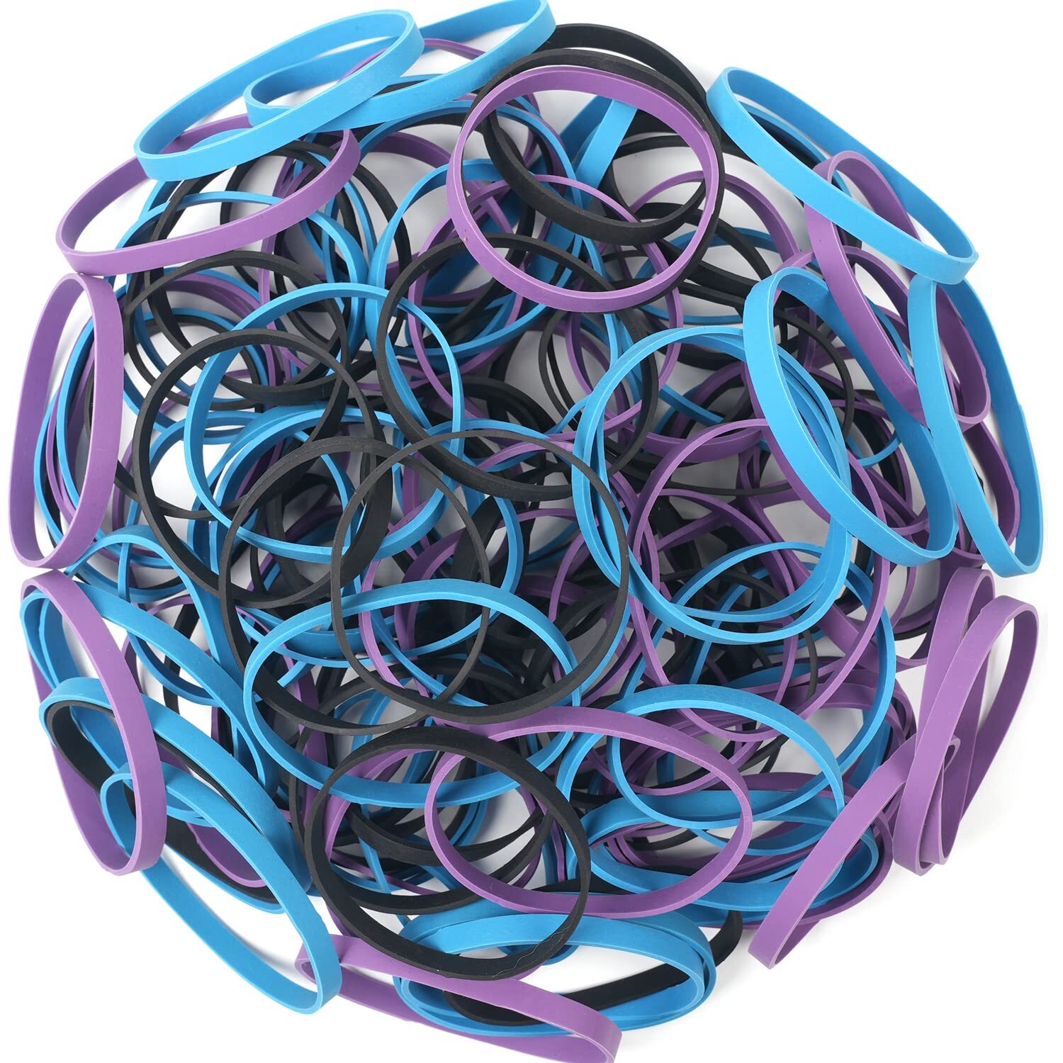 Rubber Bands Size 64 Rubber Band 227g/0.5 lb #64 purple blue black rubber ban...