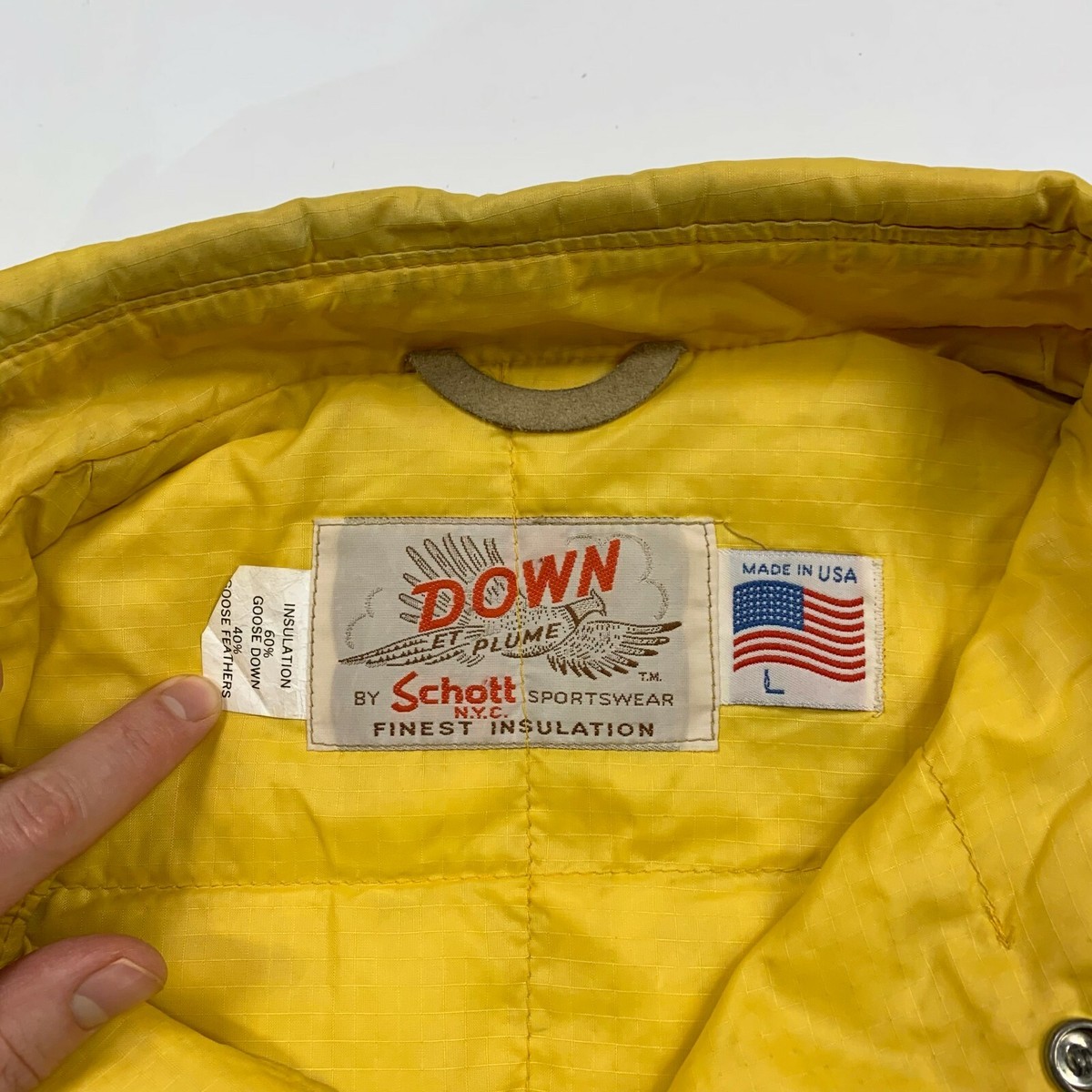 Vintage 80s Schott Down Shirt Jacket 1980s / Visvim | eBay