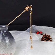 Chinese Style Hairpins Vintage Tassels Gold Hair Accessories Jewelry Decoration