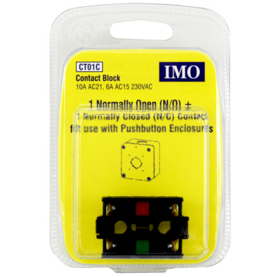 Imo Pushbutton Contact Black C W 1 N O 1 N C Contact Ct01c Ebay