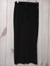 Tahari Pants Ladies Medium Black Pull On Waist Cropped Light Weight