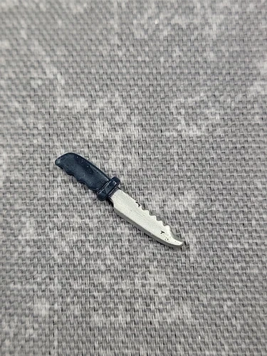 gi joe cobra 25th anniversary 3.75 Knife Blue Handle