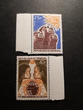 Stamp Africa Senegal Education School No. 337/338 New ** MNH 1970 Short Teeth