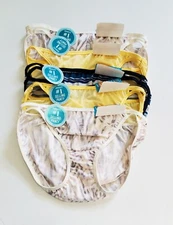 5 Vanity Fair Illumination Bikini Panty Multi 18108 Sz 7/L - NWT