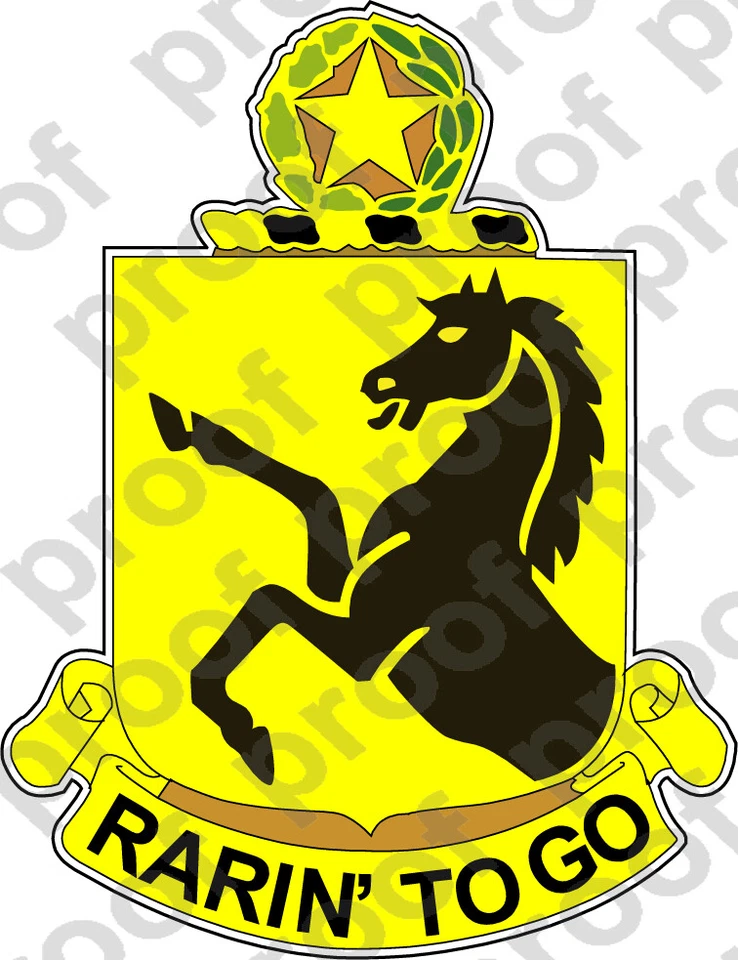 STICKER US ARMY UNIT 112th Armor Regiment