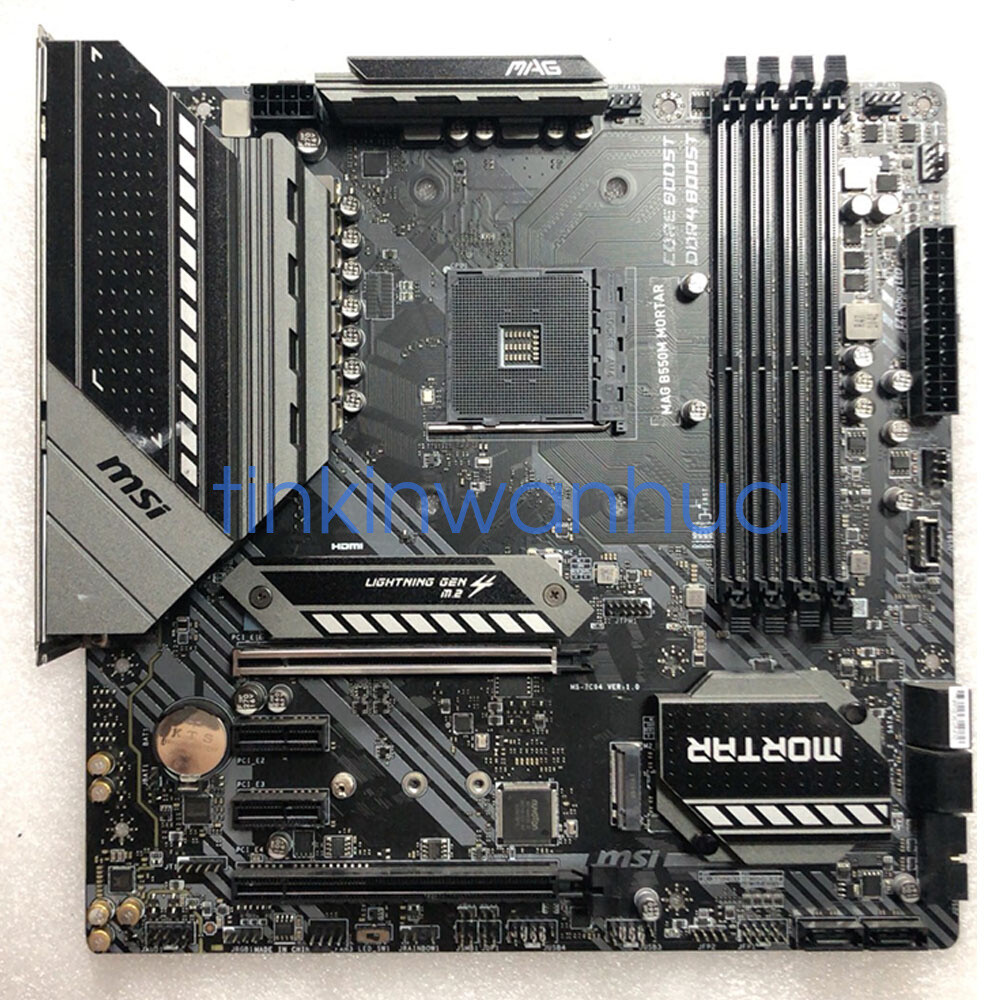 For MSI MAG B550M MORTAR Motherboard PCI-E 4.0 2×M.2 6×SATAIII
