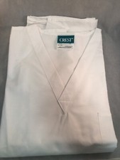 Crest Scrub Top Style 227 0361 Large White V Neck Top