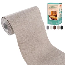 Waterproof Fabric Repair Tape 4"x70" for Boat Covers Tents Sofas