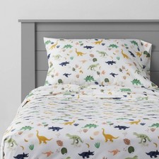Pillowfort Dinosaur Microfiber Twin Sheet Set