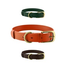 Classic Heavy Duty Dog Collar 100 Waterproof Odor Proof All Metal Hardware