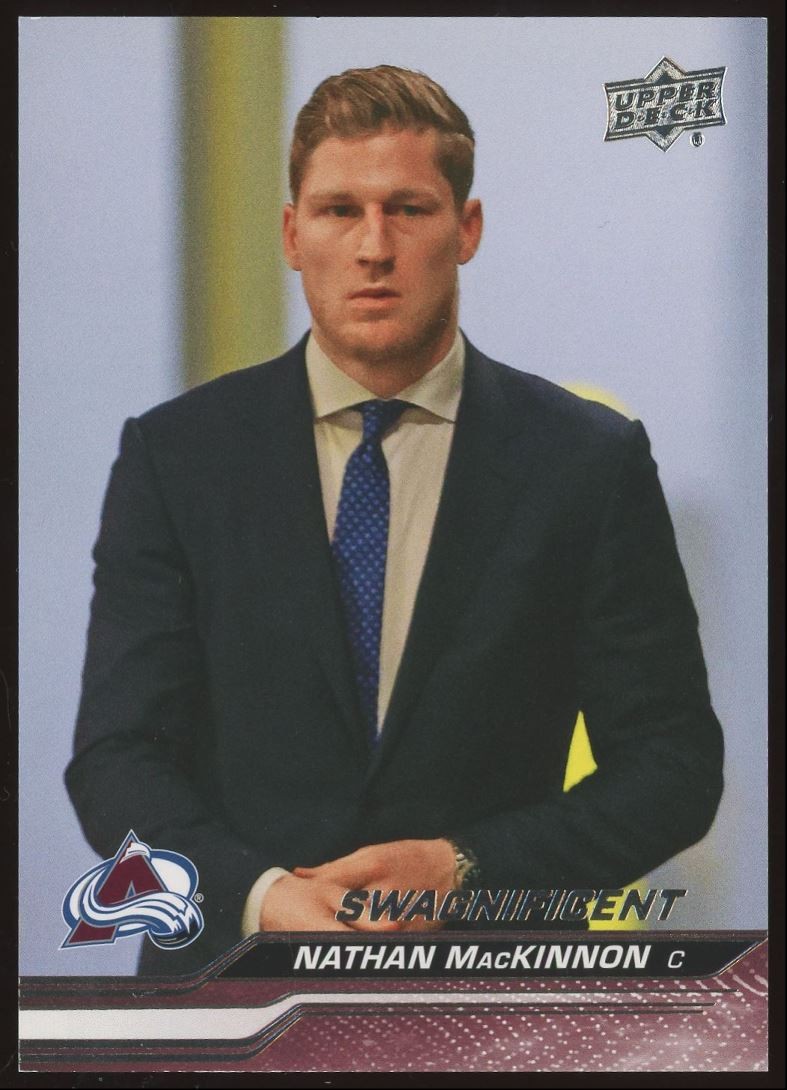 Nathan MacKinnon #42 2023-24 Upper Deck Swagnificent SSP Avalanche Case Hit SP