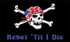 REBEL TIL I DIE 3' X 5' POLY FLAG
