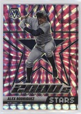2022 Panini Mosaic 2000's Stars Pink Swirl Prizm 5/12 Alex Rodriguez #298 8gd