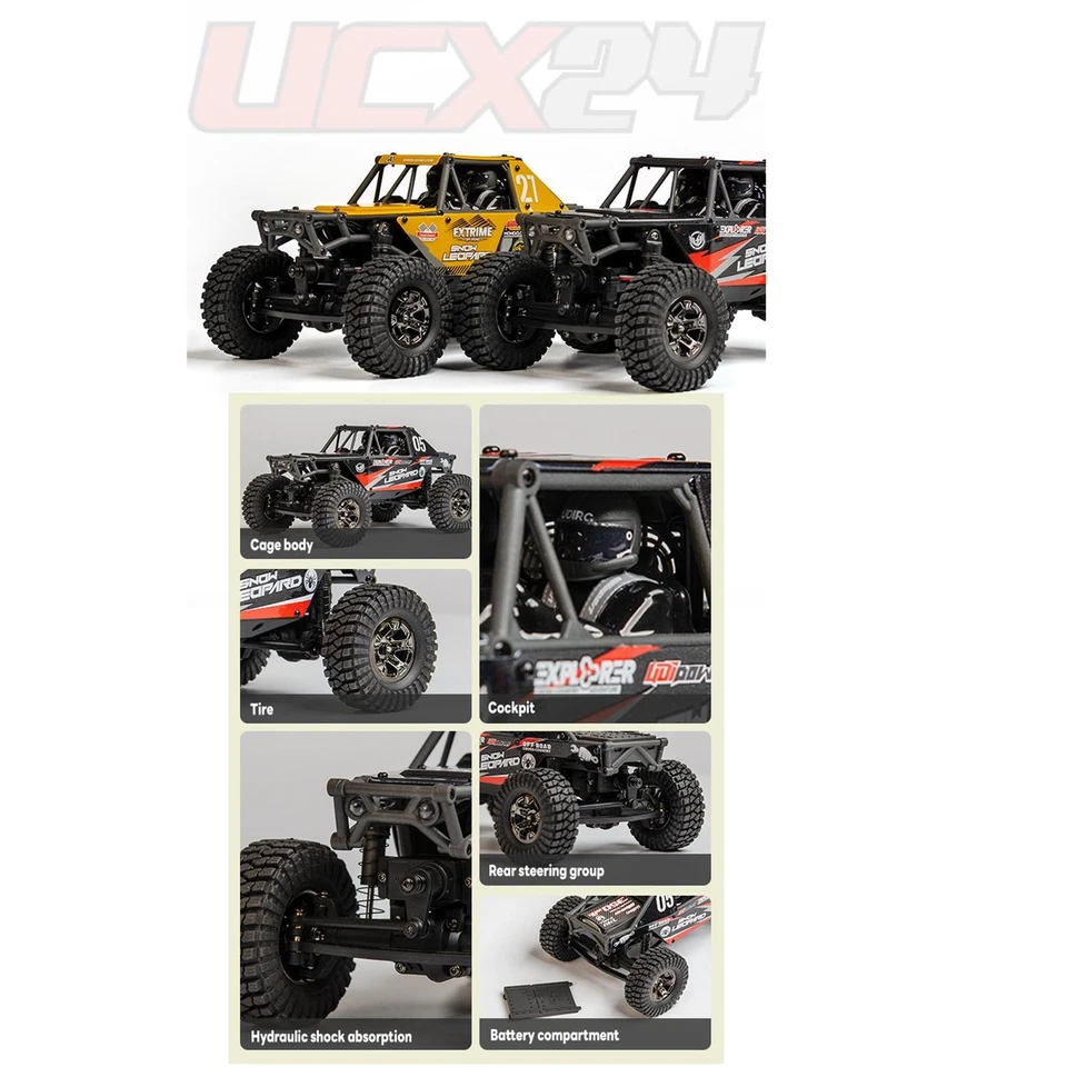 LowPrice UdiRC 1/24 2.4G Off-Road RTR 4WD RC Rock Crawler Brushless Motor ESC - Image 4 of 4