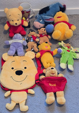 XL Winnie Pooh Sammlung Mattel 90er Stofftiere, Rucksack, Bauchtasche, Tasse