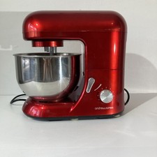Andrew James Stand Mixer Red 5L Food Mixer With Bowl & Attachments Working