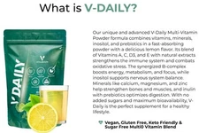 V-DAILY BY VITALHEALTH, Multi-Vitamin Powder With Amino Acids + Pre-Probiotics
