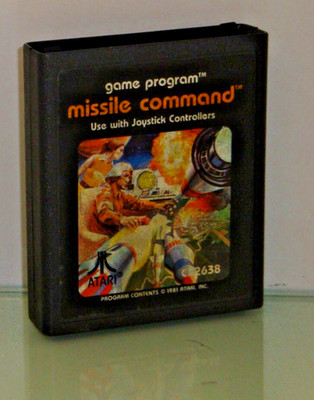 1981 * Missile Command * Atari VCS/2600 * nur Cartridge, Labelversion #2 + ''P''