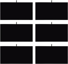 6Pcs Black Velvet Jewelry Display Tray Pad 14W X7.5D Insert Accessory