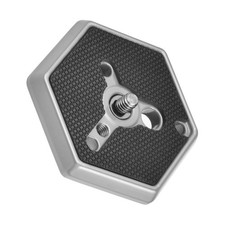 RC0 Hexagon Quick Release Camera Plate 1/4" 20 Screw For Manfrotto Gimbal Tripod