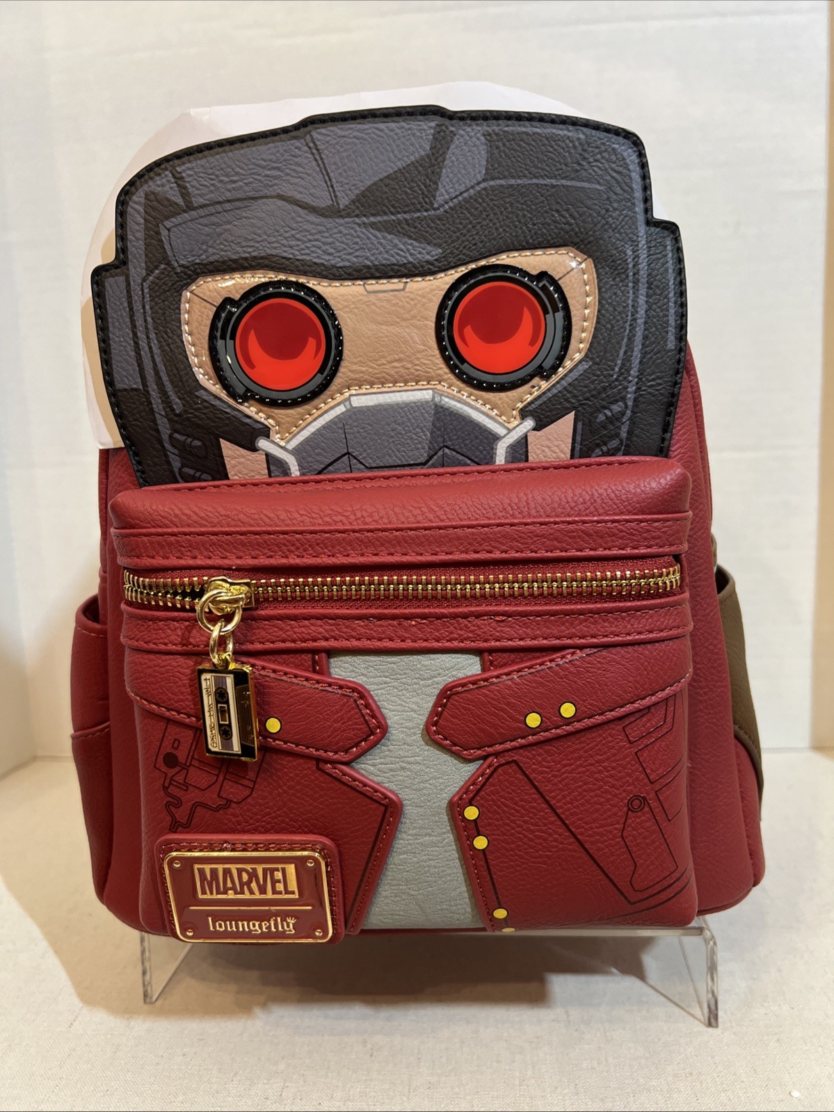 LOUNGEFLY - MINI MOCHILA MARVEL GUARDIANES DE LA GALAXIA STAR-LORD LIGHT UP
