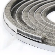 Pile Weatherstrip Window Felt Brush Weather Stripping Self Adhesive - 9mm x 3...