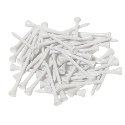 Tabata Golf Tees, Wooden Tees, White, 60-Pack, Large Capacity, Long Tees, 70Mm,_