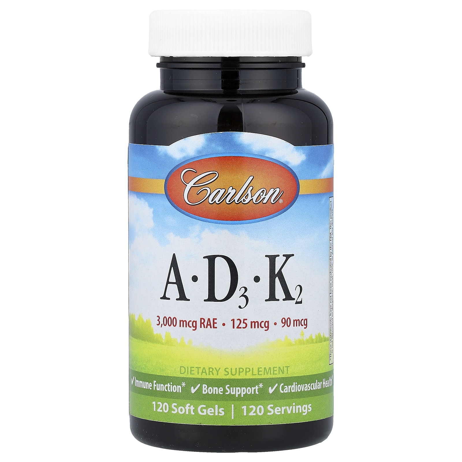 Vitamins A - D3 - K2 120 Soft Gels 7790₽