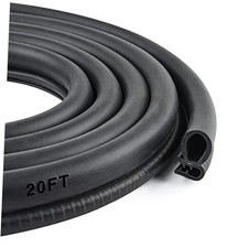 Car Door Rubber Seal Strip with Side Bulb, 20 Feet PVC Bulb Trim with EPDM 20Ft