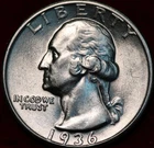 1936 Washington Quarter Uncirculated