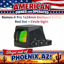 SIG SAUER Romeo-X Pro 1x24mm Enclosed Reflex Red Dot + Circle Sight - SORX1300