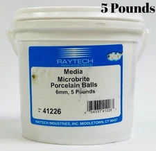 RAYTECH Microbrite Porcelain Polishing Balls 6mm Non-Abrasive Rock Tumbling Medi