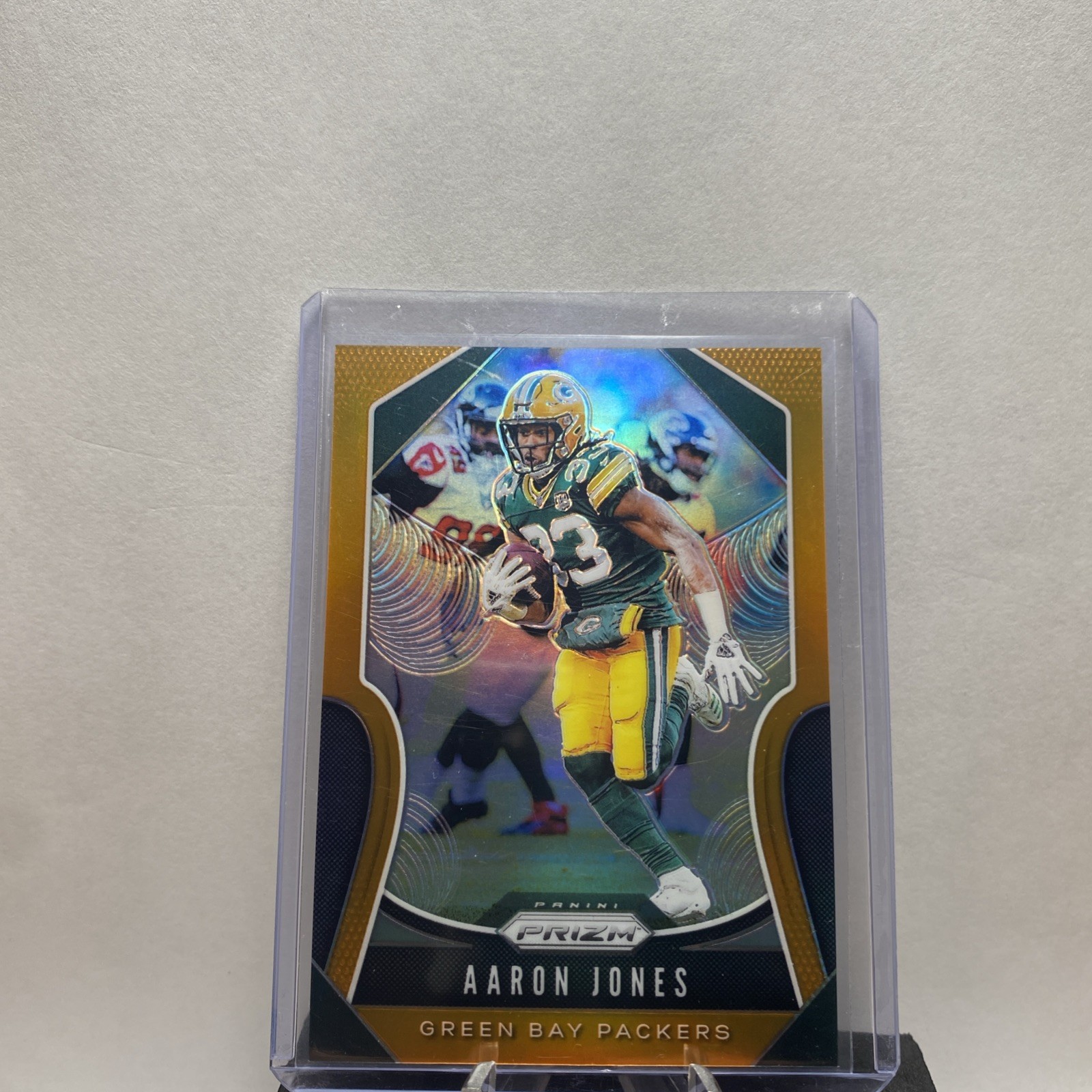 Aaron Jones 2019 Panini Prizm #120 Orange  Prizm Parallel Green Bay Packers /249