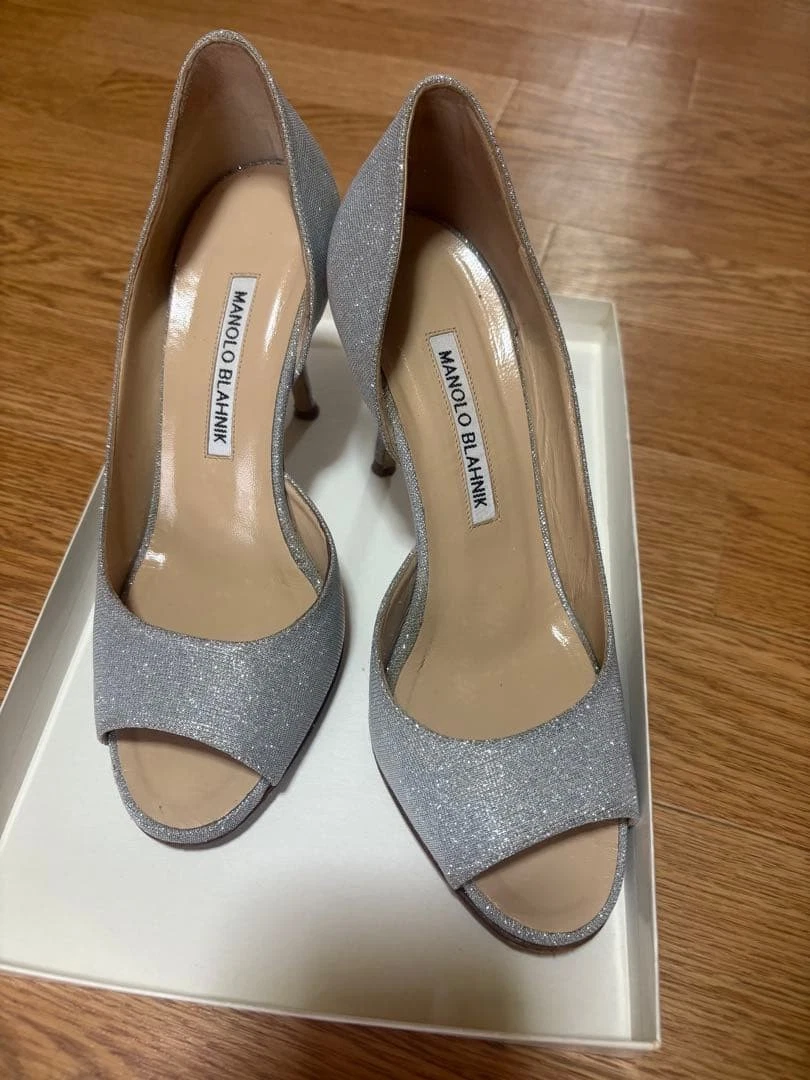 Manolo Blahnik Silver Shoes for Women for sale | eBay