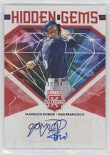2019 Panini Elite Extra Edition Hidden Gems Red 15/49 Mauricio Dubon Auto 2id