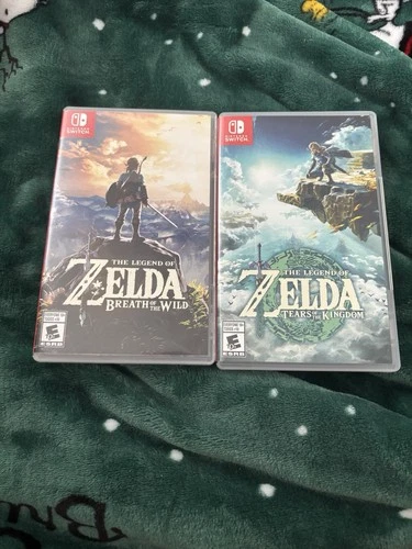 Nintendo Switch Game Bundle- Zelda Breath Of The Wild & Tears Of The Kingdom