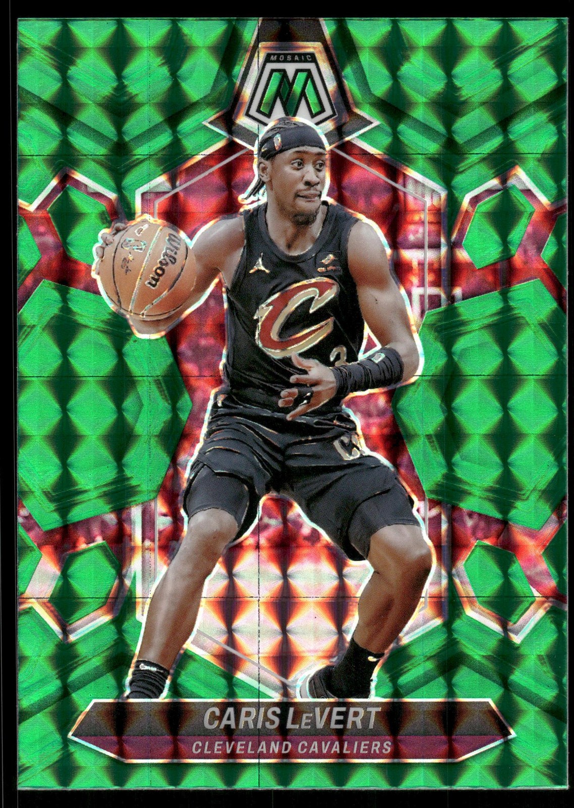 2023-24 Panini Mosaic #46 Caris LeVert Teal #/75