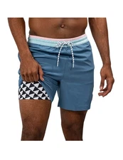 Chubbies men's small blue pink 5.5" inseam lined swim trunks