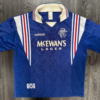 Original Adidas Rangers 1996/1997 Heimtrikot Herren Extra Large XL