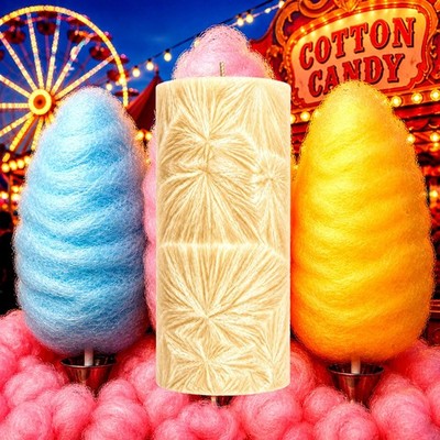 Cotton Candy Pillar Candle - 4 Sizes - Choose Your Colour