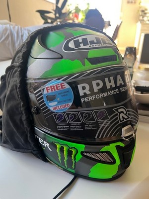 HJC RPHA 11 pro Full Face Monster Energy helmet with extra tinted