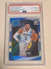 2017-18 DONRUSS OPTIC JOSH HART RC SIGNED SILVER SP #171 PSA DNA NEW YORK KNICKS