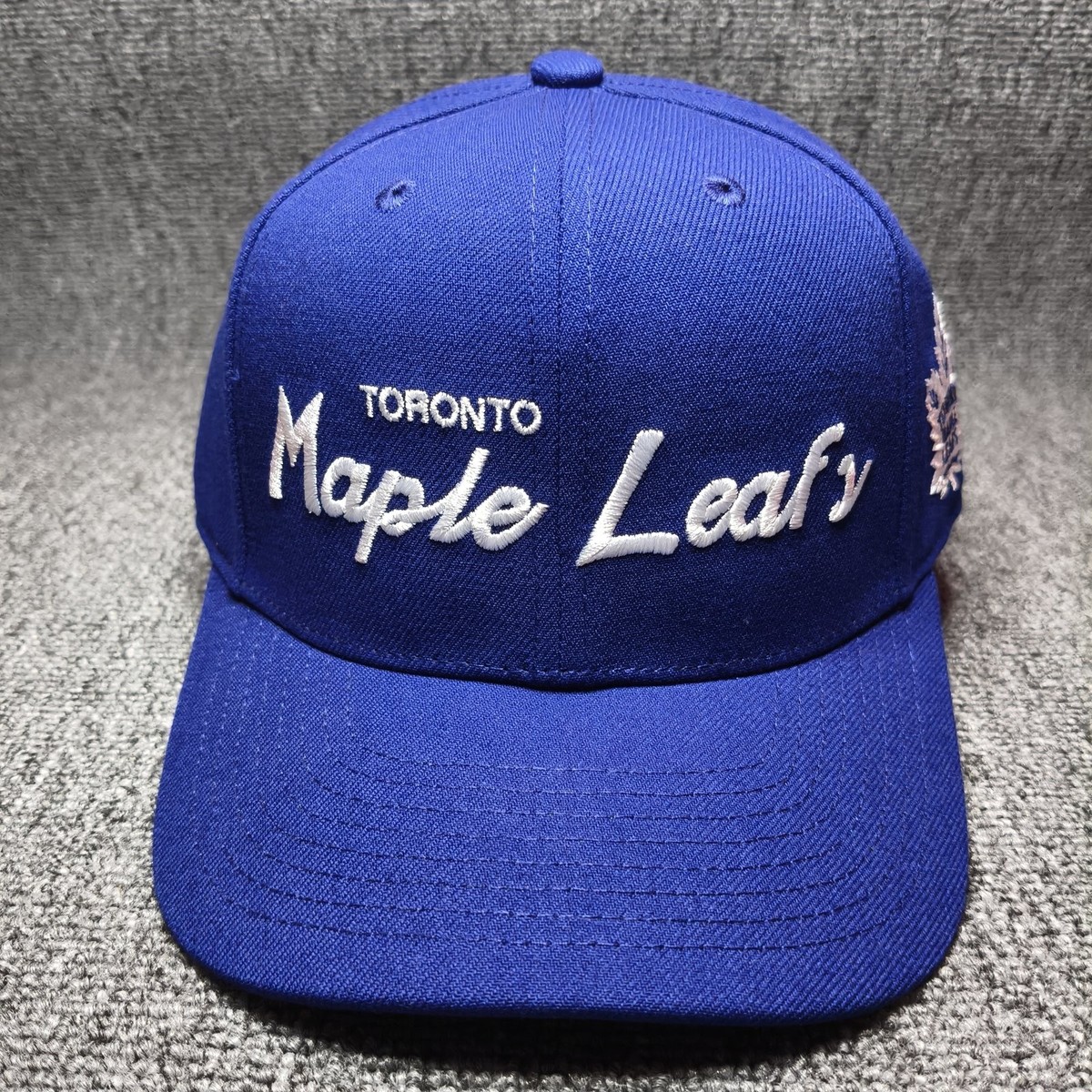 Mitchell & Ness Toronto Maple Leafs NHL Blue Snapback Hat Side Patch Cap