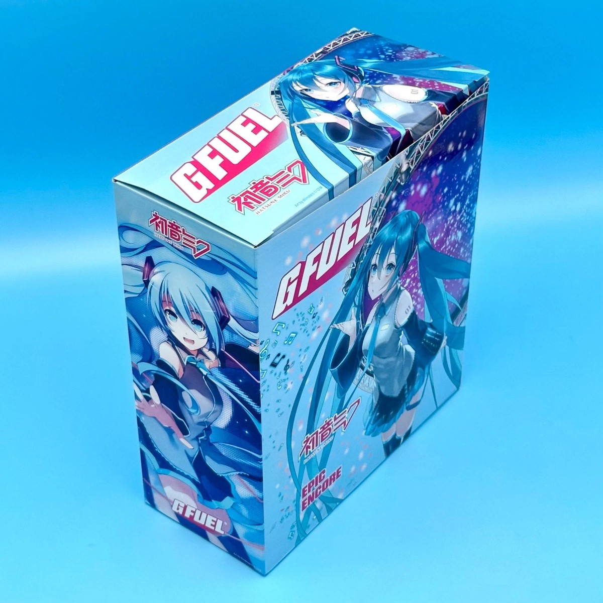 G Fuel Hatsune Miku Epic Encore Collector's Box Tub Sipper Shaker
